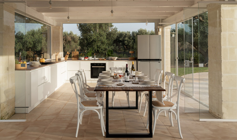 The Kitchen - Dining room - I Trulli del Feudo San Giacomo